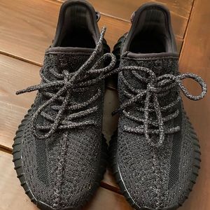 Black 350 Yeezys Reflective